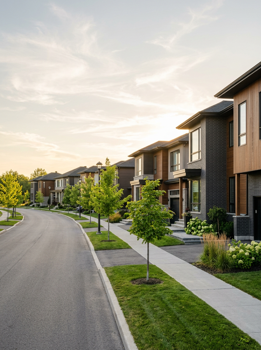 Kanata & Stittsville new construction streetscape